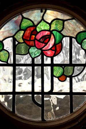 Beautiful rose porthole